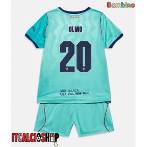 Barcelona Dani Olmo #20 Terza Maglia Bambino 2026-27 Manica Corta (+ Pantaloni corti)